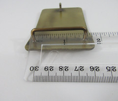 Vintage 1960&rsquo;s DuPont Solid Brass Metal Belt Buckle – Western Style