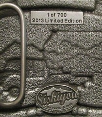 Rocky Mountain Brake Rock Drill Truck 2013 Pewter Belt Buckle Casper WY Elko NV