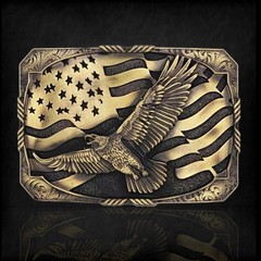 Montana Silversmiths Forever Free Heritage Attitude Belt Buckle NEW NWT