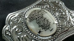 SAILING TALL SHIP RIGGED MASTED OCEAN VESSEL INSERT SILVER TONED BELT BUCKLE