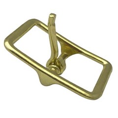 12 Pack Zinc Brass Plated Belt Buckles – 0.5&Prime; – 0.75&Prime; – 1&Prime;