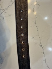 Levi’s Brown/Black Leather Tooled Western Belt Silver Buckle Men&rsquo;s Cowboy
