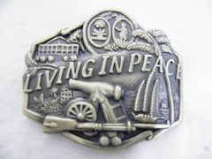 Living In Peace Belt Buckle