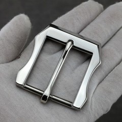 Stainless Steel Single Prong Replacement Belt Buckle Fit 1.5 Inch Wide Belt Chic