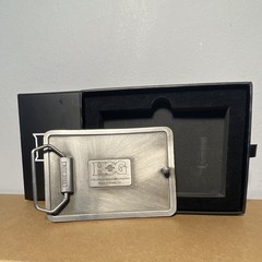 NIB 2023 Harley-Davidson HOG 40th Anniversary Belt Buckle Rare Officer Event
