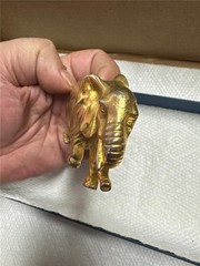 Vintage Golden Elephant Belt Buckle