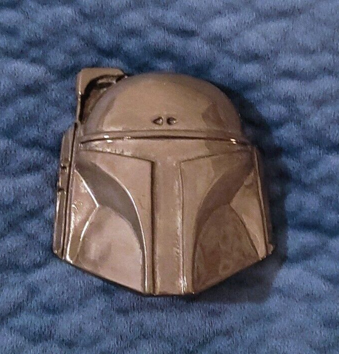 3-D Star WarsBoba Fett Helmet Metal Belt Buckle – NEW