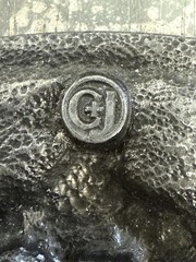 Heavily Wore Made In USA 1990 End Of The Trail Pewter Belt Buckle C&J INC.#1458