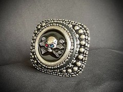 “This Mortal Coil” Skull Belt Buckle OOAK Gothic Artifact Darren McNeese