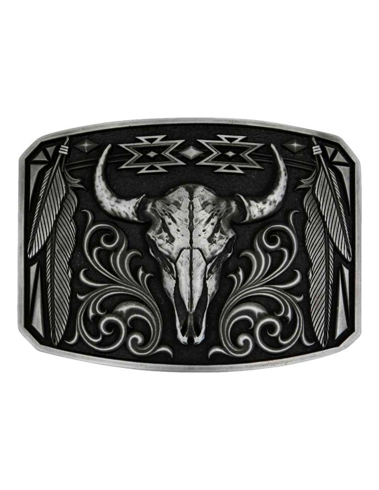 Montana Silversmiths Belt Buckle Adult Legend & Pride Silver A1037S