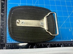 Large Cross Print Religious Christian Faith Symbol Leather On Metal Belt Buckle