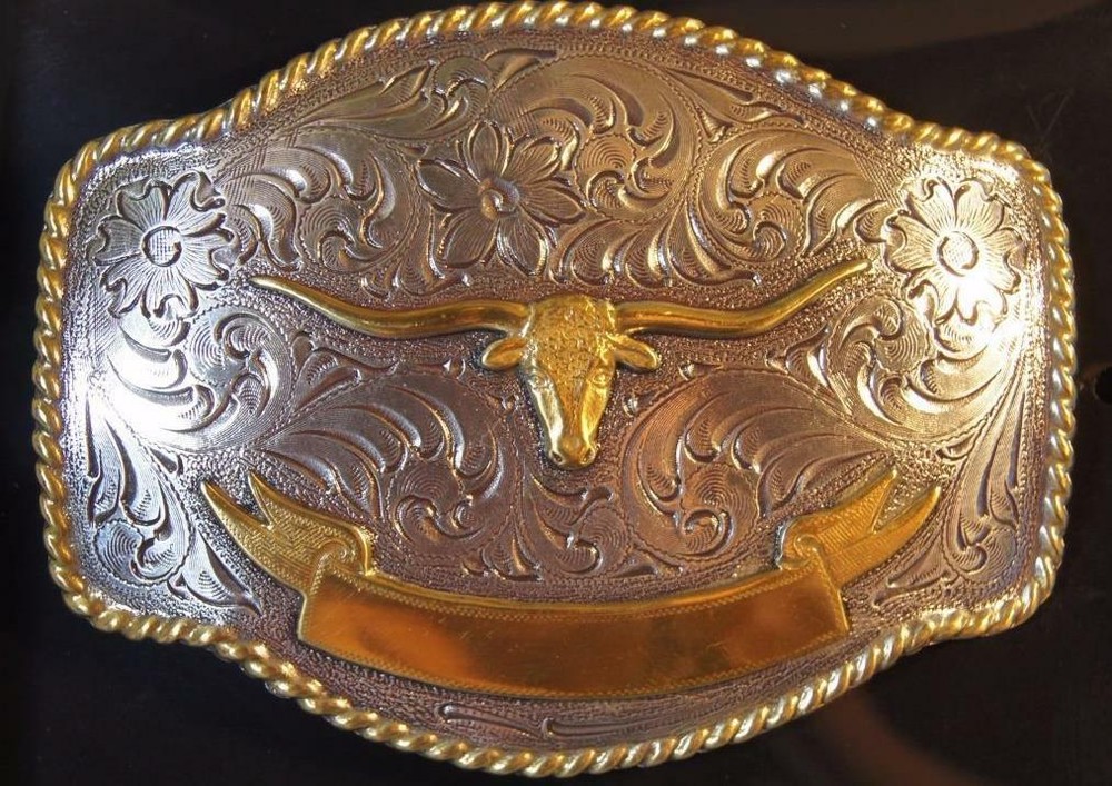 Nocona Western LONGHORN Bull Skull Belt Buckle 37229