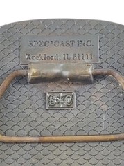 Vtg Cast Metal Belt Buckle American Business Clubs Brass Tone
