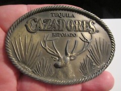 VINTAGE CAZADORES TEQUILLA COMPANY BELT BUCKLE – GW-13