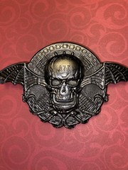 Vintage Avenged Sevenfold “Deathbat” (A7X) Skull Belt Buckle