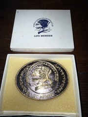 Vintage NAHC life member BELT And Patch North American Hunting Club