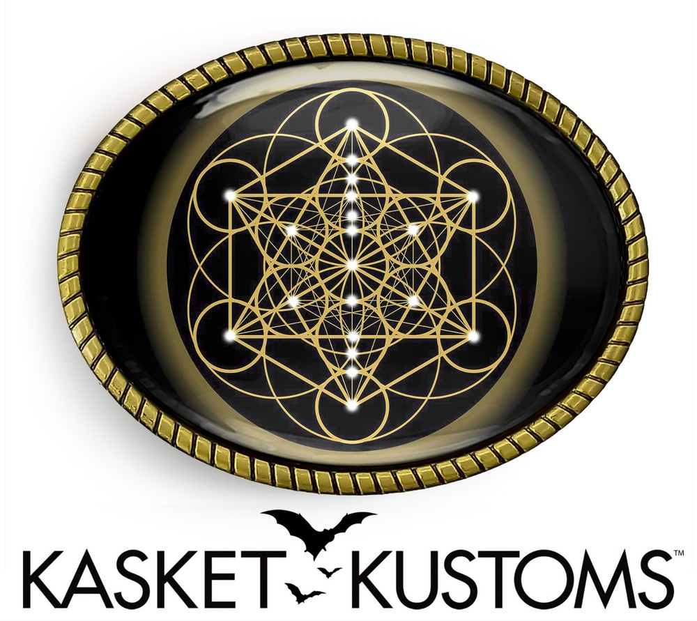 Metatron&rsquo;s Cube Belt Buckle – Sacred Geometry Esoteric Belt Buckle – 39