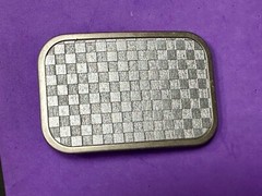 Tic Tac Toe Grey Wallpaper Pattern Buckle Down Brand Belt Buckle In Packaging