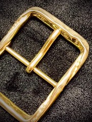 Made in Italy Jewelry-grade gold-plated belt buckle 23mm 35mm Width