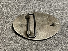 Vintage Clark Equipment Belt Buckle Gray Industrial Logo USA C