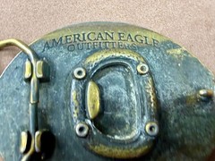 American Eagle Outfitters Spreading Wings Engraved Advertising Promo Belt Buckle