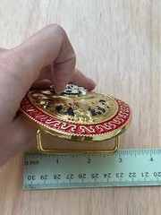 Western Buckle Gold Silver Red Longhorn Horseshoe Cowboy Fit 2 » Hebilla Vaquero