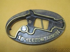 Vintage Freedom Arms Pistol Belt Buckle Holster Made in Wyoming