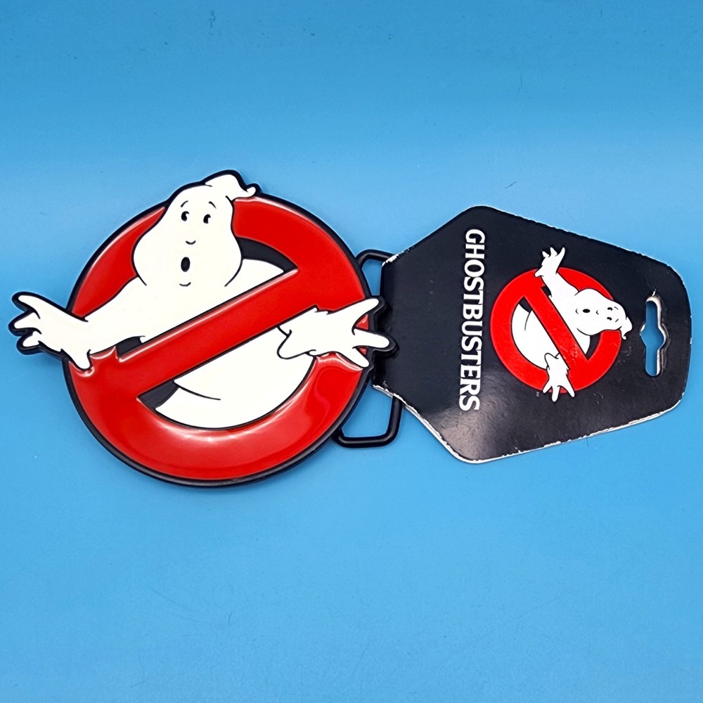 Ghostbusters Movie 2009 Enamel Belt Buckle Columbia Pictures Afraid of No Ghost