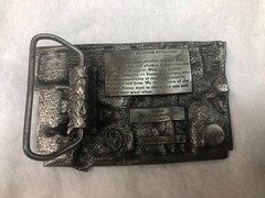 Vietnam Veteran Enameled Belt Buckle 1983 Bergamot Made In USA