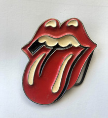 Original 2005 Rolling Stones Tongue Logo License Metal Belt Buckle Mick Jagger