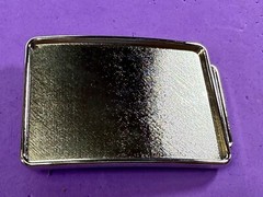Rectangular Silver Color Craft Project Belt Buckle Make your own DIY Design!