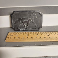 Kentucky Horse Park Belt Buckle By Hit Line U.S.A. Horse And Colt Shadow 3D