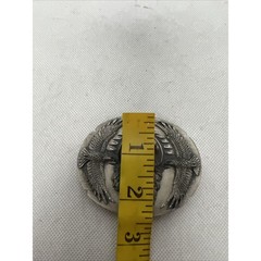 Siskiyou Buckle Co. Pewter Belt Buckle 1995 Wolf Eagle Native