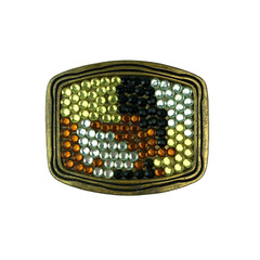 Vintage DIY Handmade Sequin Belt Buckle