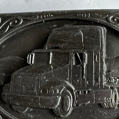 INTERNATIONAL TRANSPORTATION Trucking TRUCK 1991 Vintage belt buckle USA Tonkin