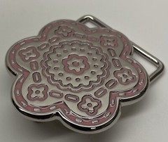 Red Flower Belt Buckle for 1.25&Prime; 1 1/4&Prime; Inches Wide Belt