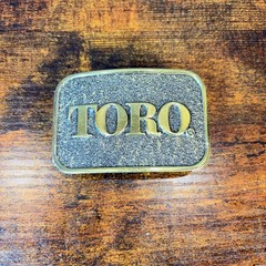 VTG Toro 70&rsquo;s Great American Buckle Co Brass Limited Edition Americana Farm USA