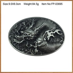Antique Silvery Dragon Belt Buckle Western Cowboy Performance Belt Buckle NEW