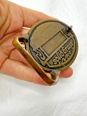 Von West Tech Ether Guild Blank Longhorn Bull Steer 1970s Vintage Belt Buckle