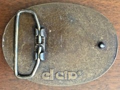 Vintage El Cid – Boeing Totem Logo in Leather and Brass Belt Buckle – Nice!!!