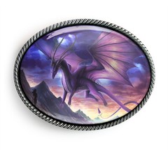 Dragon Belt Buckle – Gothic Sci-fi Fantasy Handmade Buckle – 717