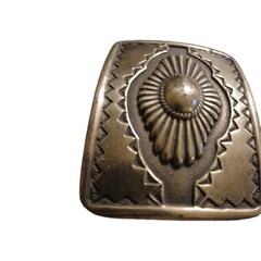 Vintage Rectangular Southwestern Trophy Belt Buckle