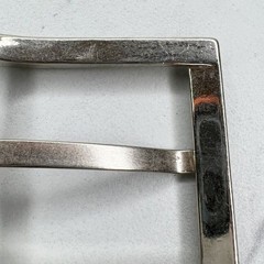 Silver Tone Simple Basic Belt Buckle