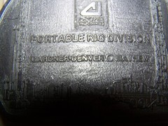 Vintage Cooper Industries Portable Drilling RIG Division Belt Buckle