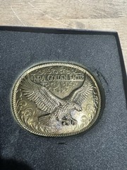 NRA Golden Eagles Belt Buckle Limited Edition National Rifle Association USA