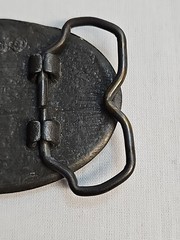 Vintage Masonic Masons BTS Brass Belt Buckle