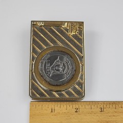 Vtg Belt Buckle Liberty Centennial Coin 1886-1986 Leslie Mfg 1985 Metal USA