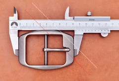 MEN HUGE LONG Heavy Silver CENTER BAR LEATHERCRAFT BELT BUCKLE REPLACEMENT 45MM