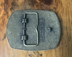 Handyman Club of America Belt Buckle Brass 1996 Vintage With Original Bag