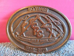 1978 Conservation Club Of Kenosha County 50 Years Belt Buckle Wisconsin